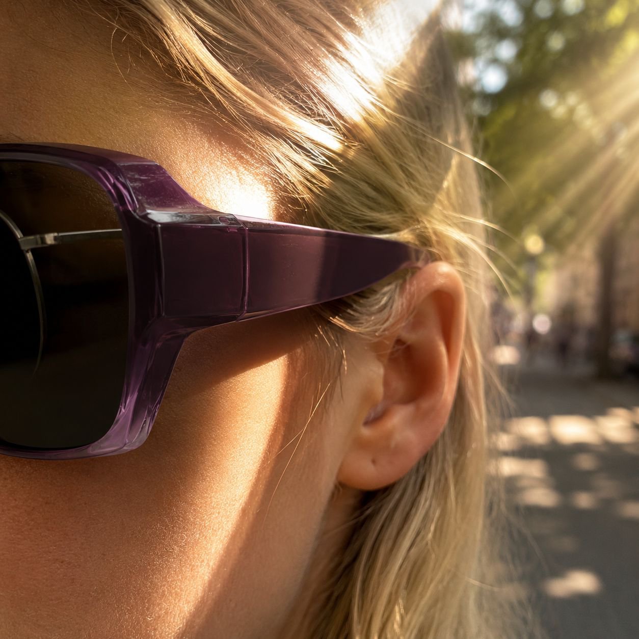 Polarisierte Sonnenbrille für Damen mit Myopie in elegantem Design