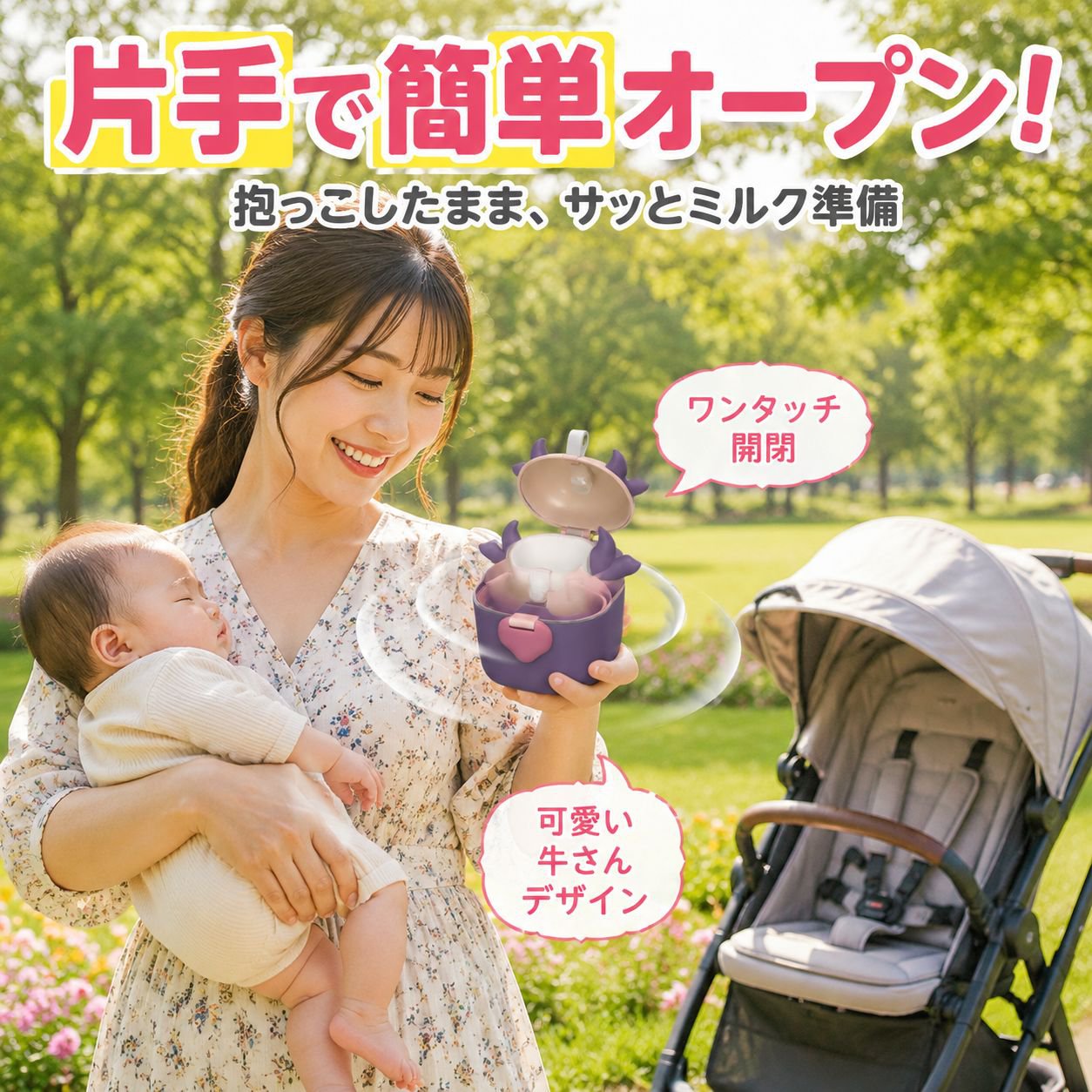 お出かけ用粉ミルク収納ボックス