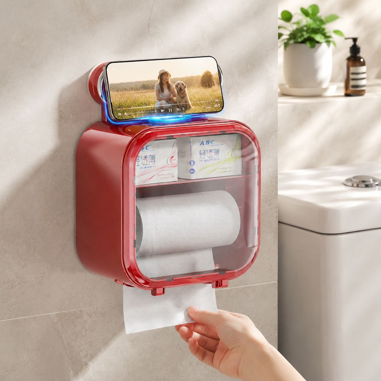 Multifunctional Toilet Paper Storage Box