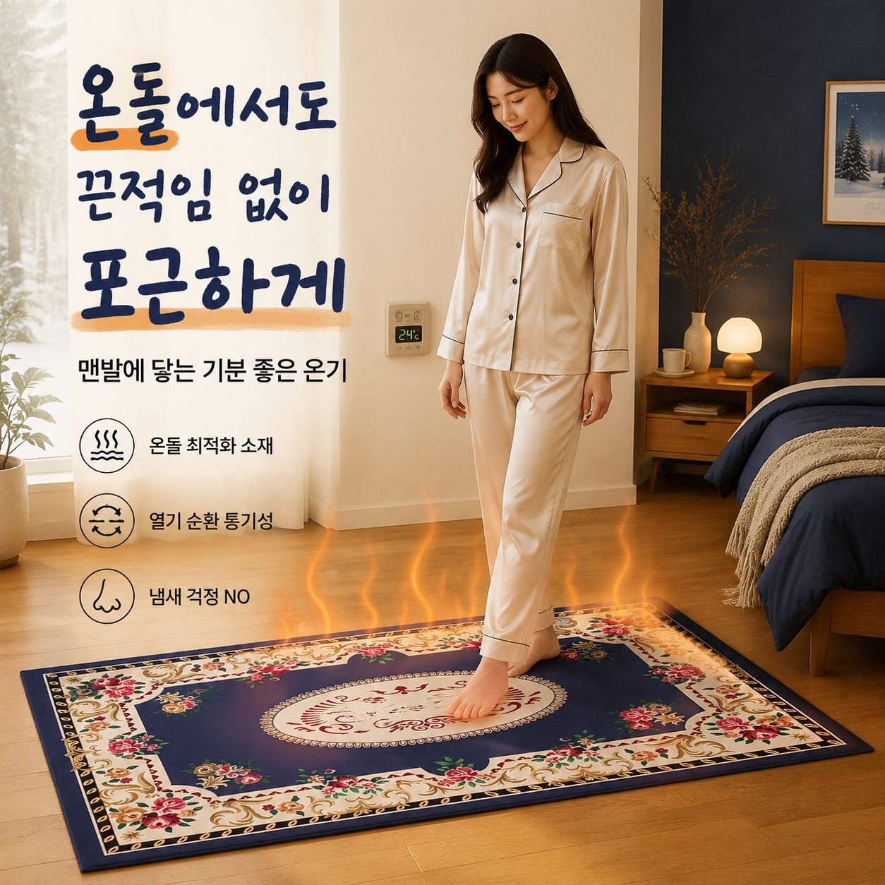 물세탁 논슬립 발매트 2p 세트 욕실 주방용