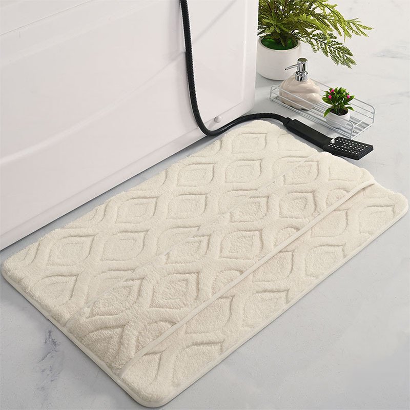 Tapis de salle de bain en velours