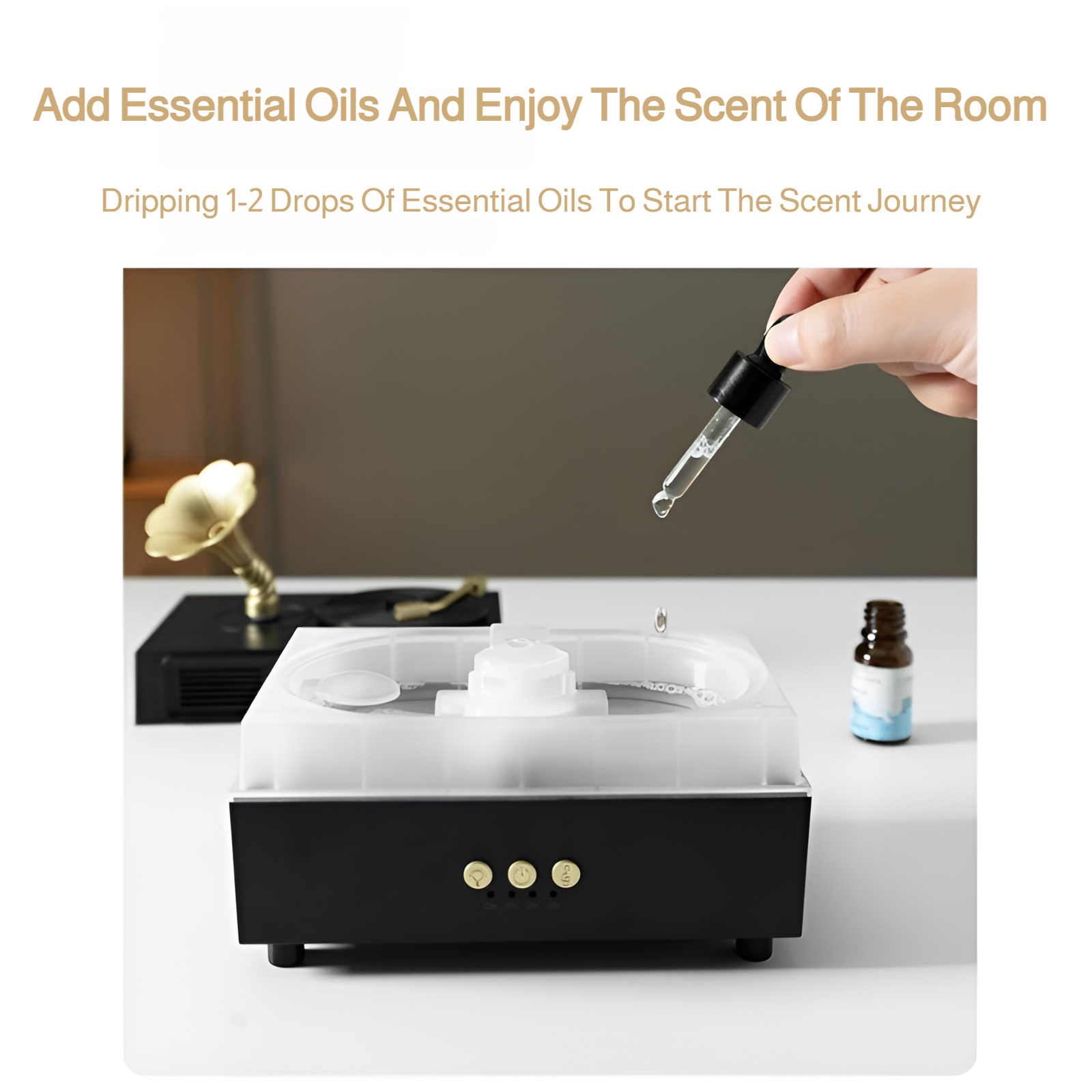 Unique multifunctional humidifier with vintage look