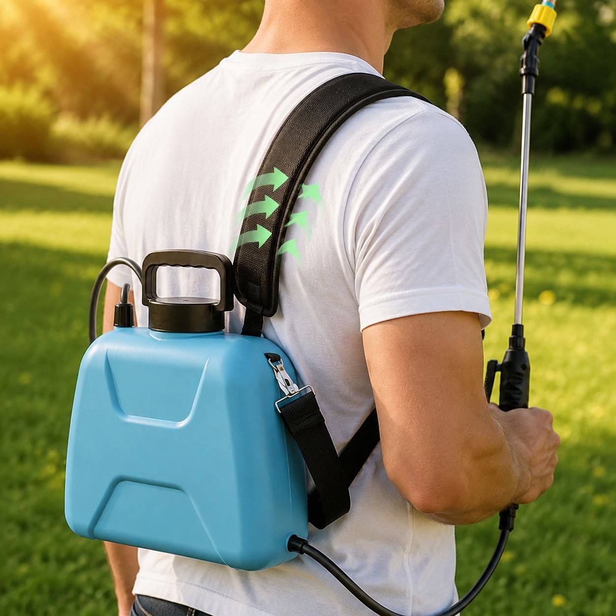 Electric Spray Pot with ergonomic handle design