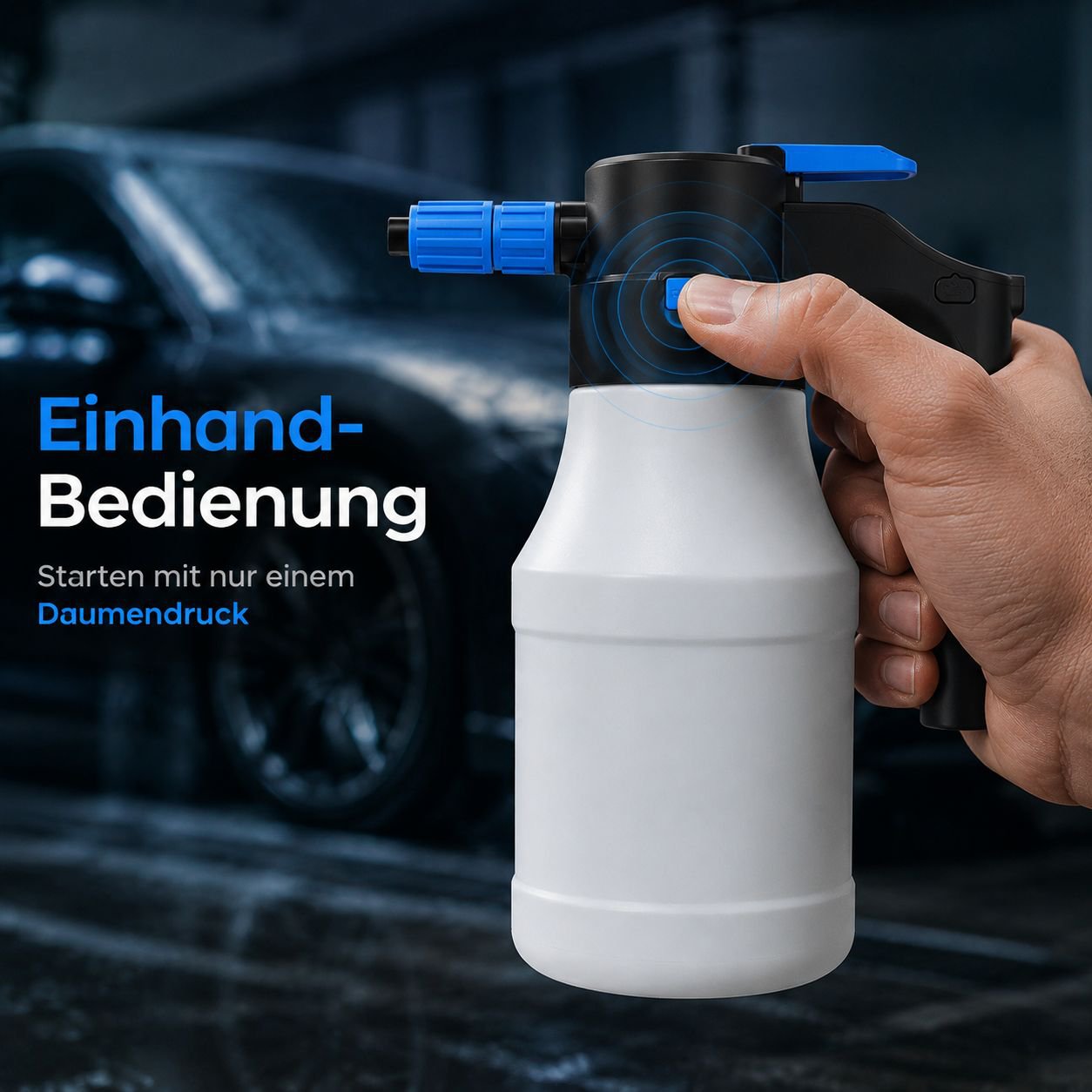 Tragbarer kabelloser Smart-Schaumsprüher, geeignet für Autowäsche und Garten