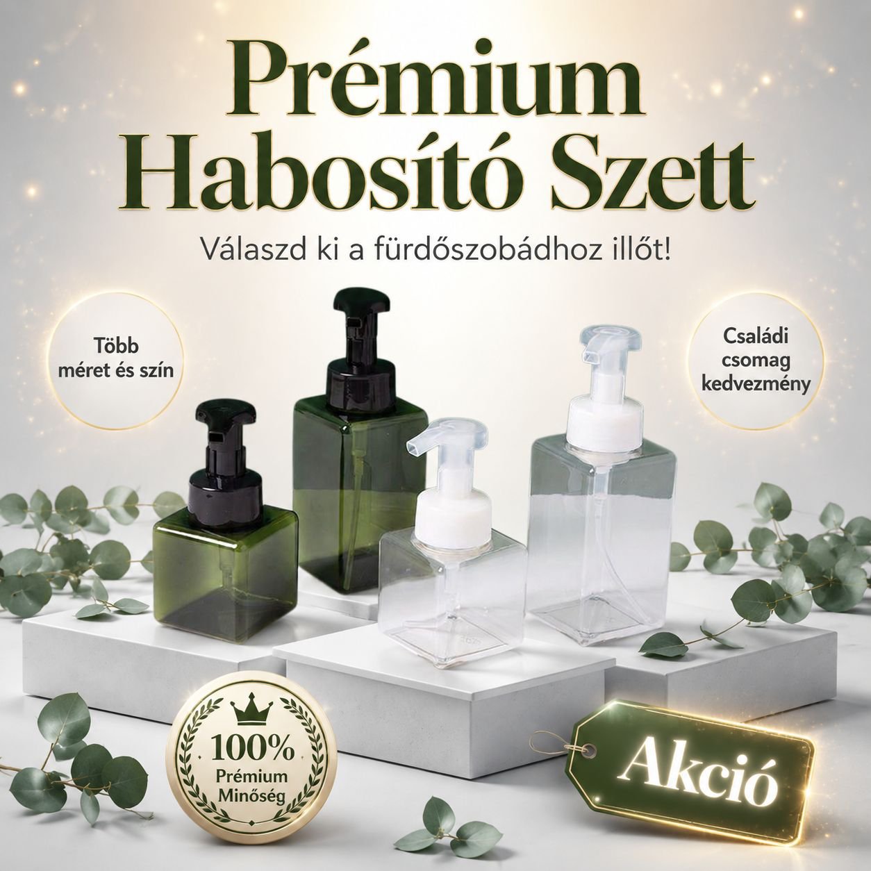 Habos kézmosó adagoló palack