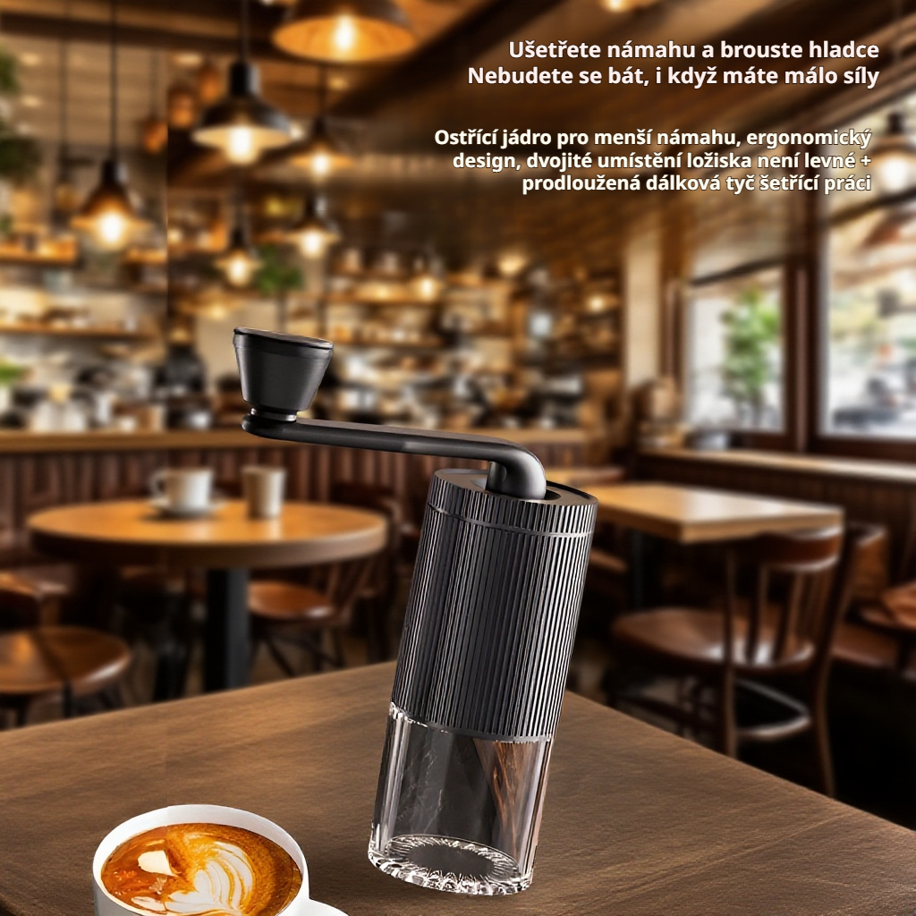 Přenosný mlýnek na kávu pro cestování