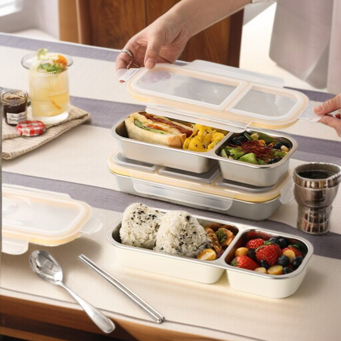 편리한 도시락 뚜껑 잠금 기능