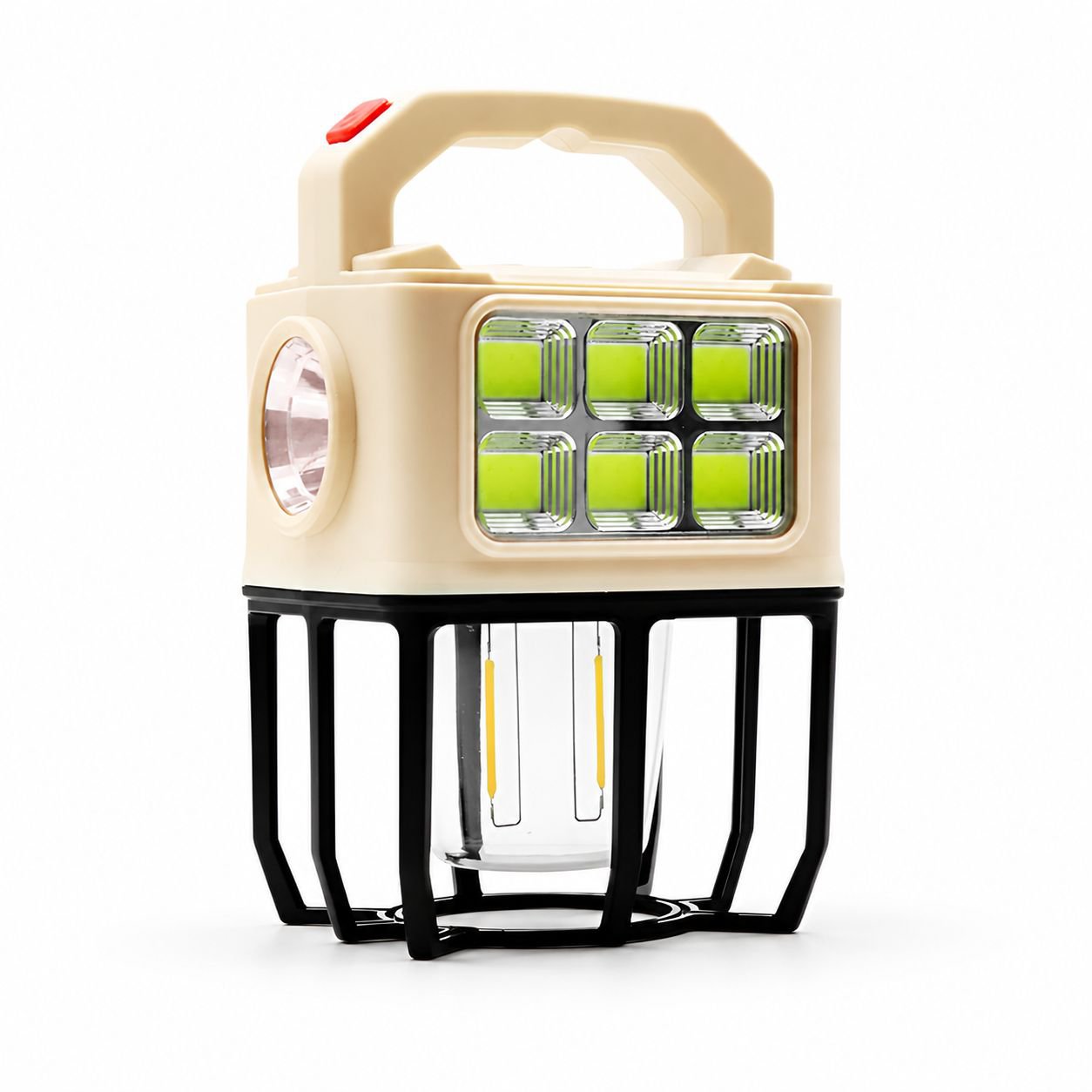 3-in-1 Solar LED Camping Lantern, Portable Multi-function Tent Light