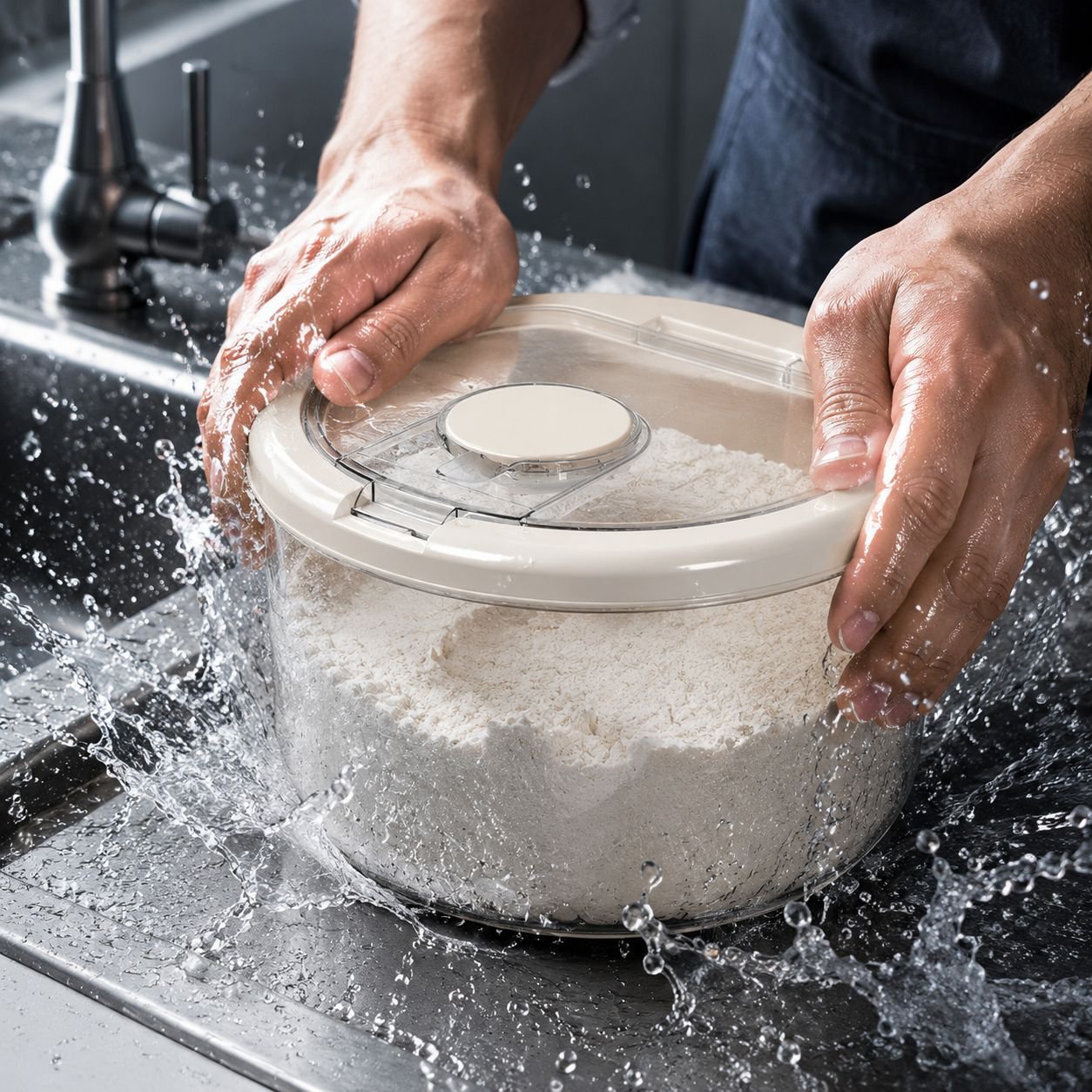 Kitchen Flour Storage Tank, Insect-Proof, Moisture-Proof, Airtight Canister