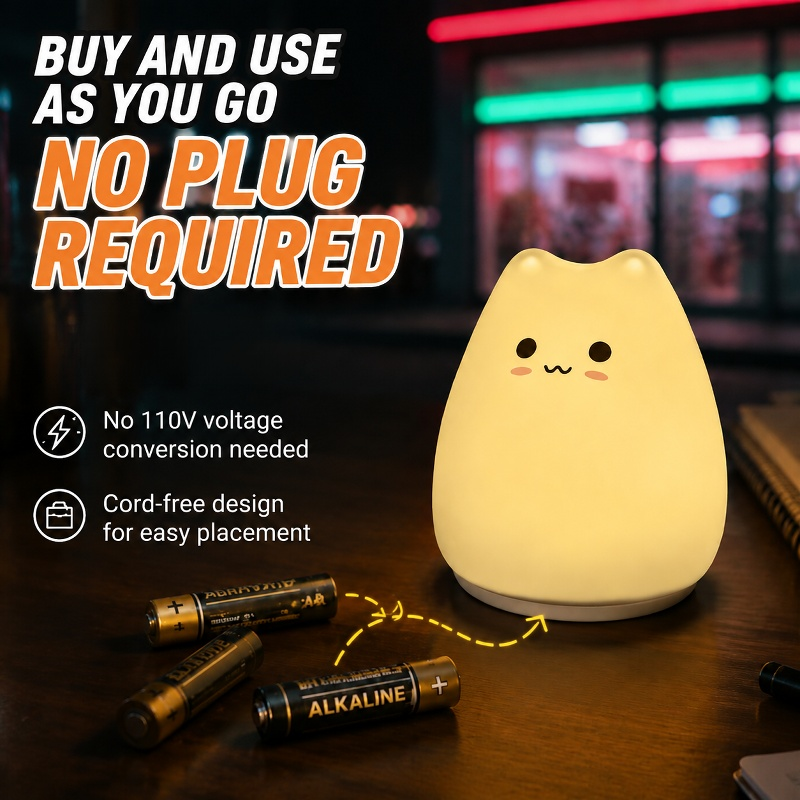 JMY Cartoon Shaped Silicone Slap Lamp Children's Bedside Bedroom High-End Night Light LED Table Lamp