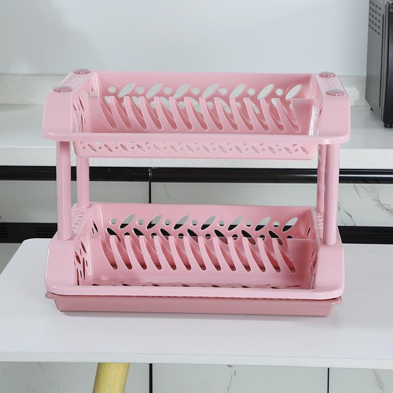 Double-layer cutlery drainer