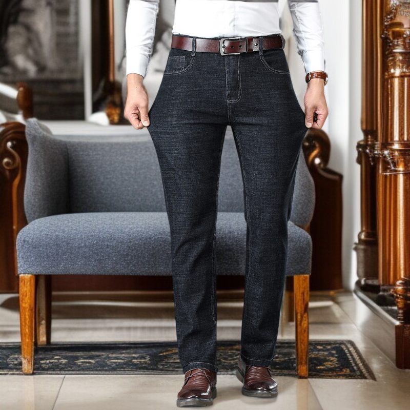 남자 캐주얼 팬츠 중년 남자 팬츠 편안한 사방 스판 팬츠 무압 도톰한 캐주얼 팬츠 와이드 팬츠 아빠 가을 겨울 캐주얼 팬츠