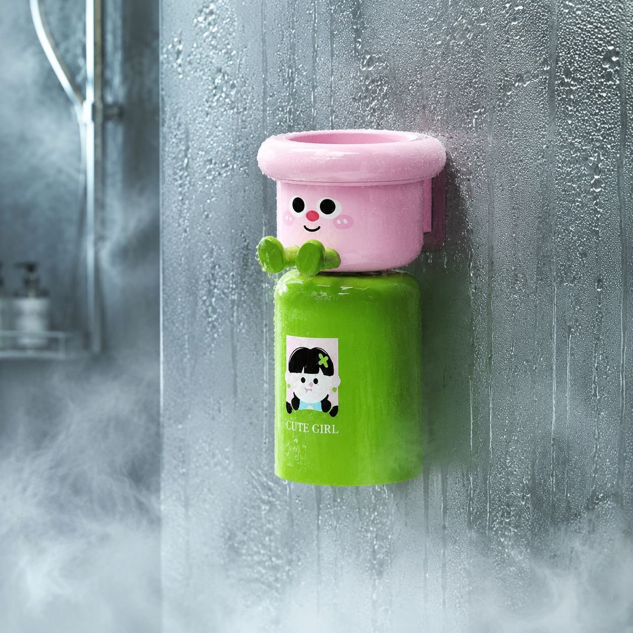 Accessoire de salle de bain magnétique au design tendance