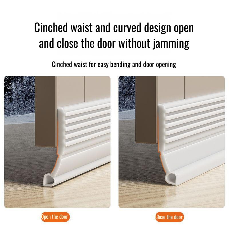 Door Bottom Sealing Strip, Soundproof and Windproof Adhesive, Waterproof and Cockroach-proof