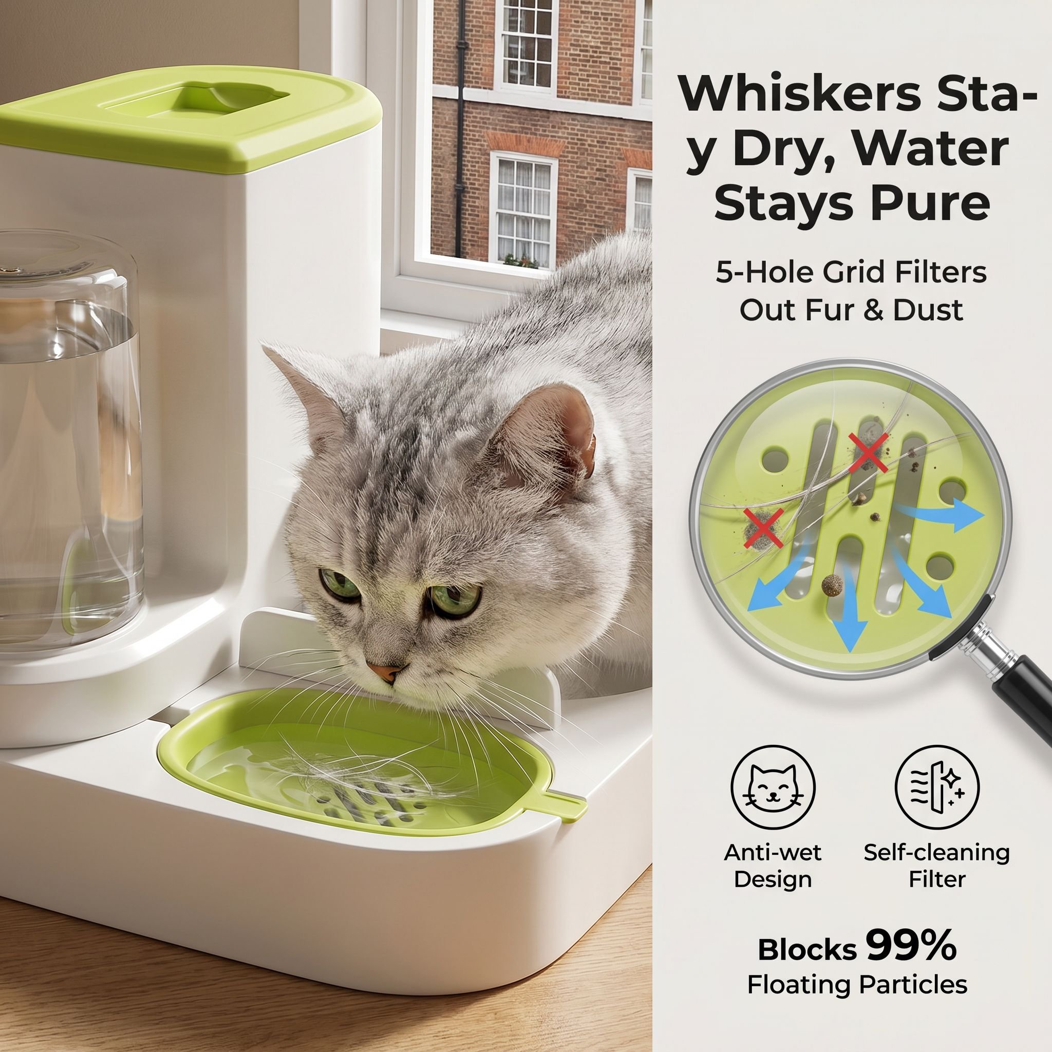 Household Pet Automatic Food Dispenser Universal Cat and Dog Water Feeder