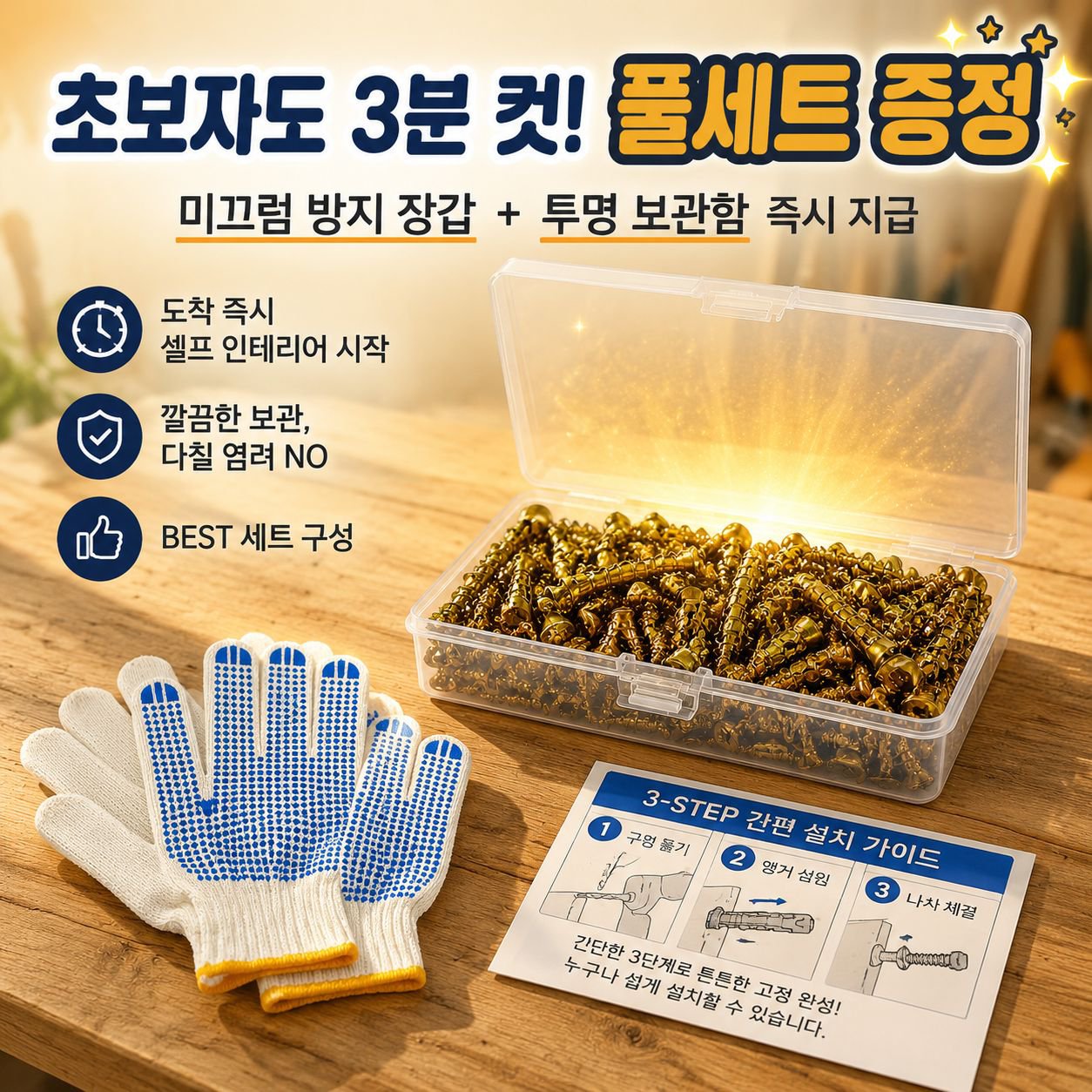 단 팽창 나사 세트