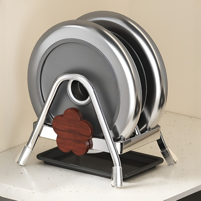 多機能ヴィンテージスタイルの厚みのあるブナ材まな板ラック