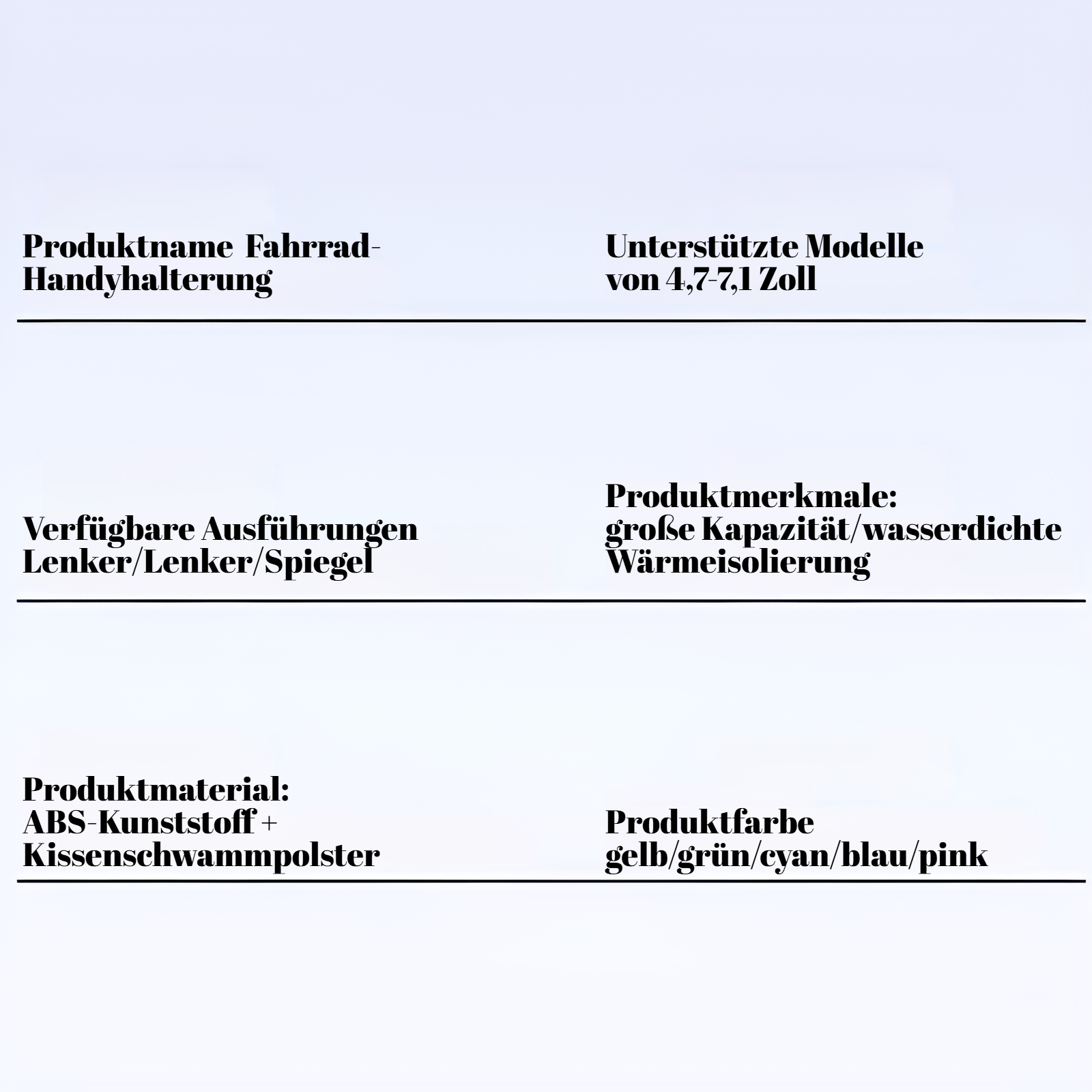 Stoßfeste Fahrrad-Handyhalterung