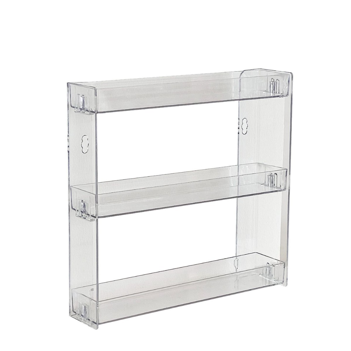Acrylic wall mount multi-layer transparent thickened cosmetics figurine home punch-free bathroom sto