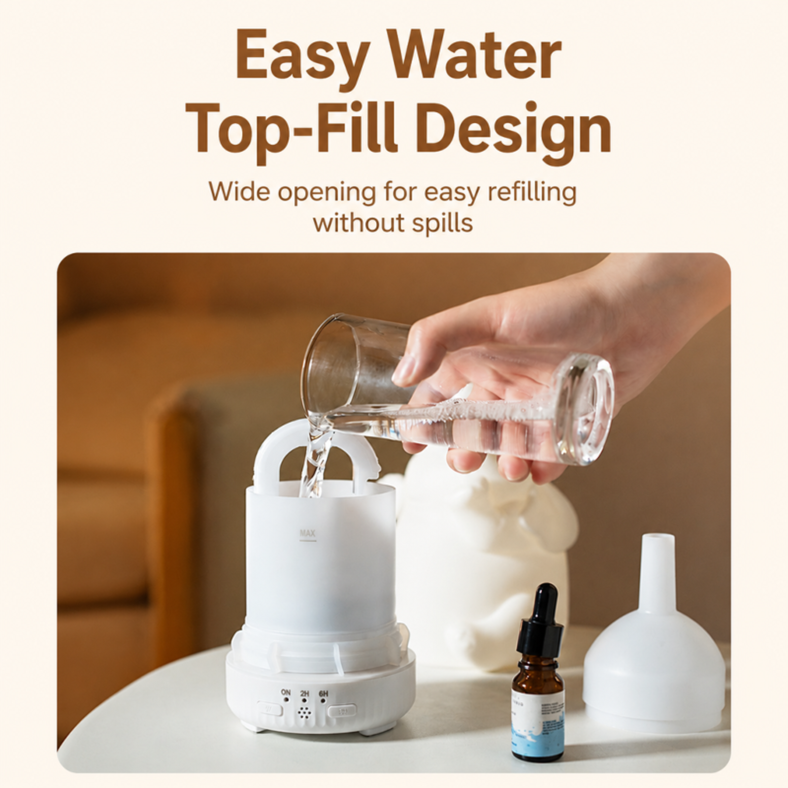 2026 New Rotating Elephant Aroma Diffuser with Seven-Color Lights, Jellyfish-Style Silent Mini Humid