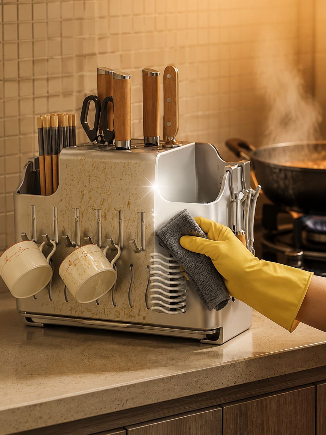 Durable kitchen organizer for modern kitchens