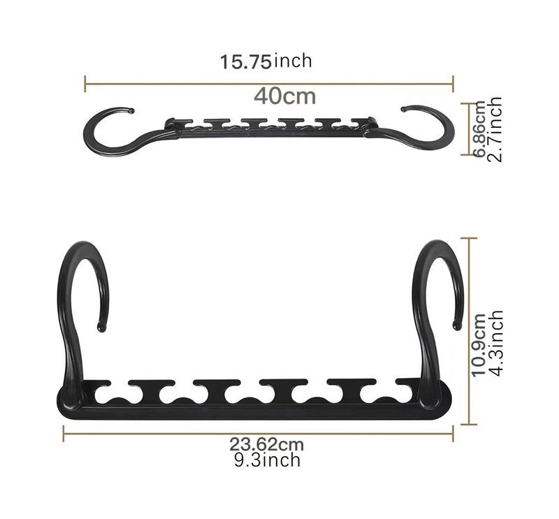 折りたたみ式ABS樹脂製衣類ハンガー帽子収納ラック