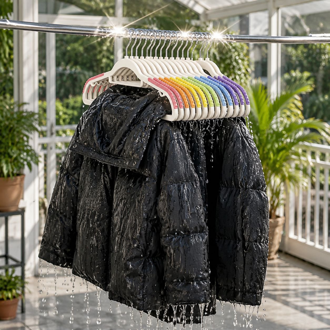Colorful Non-Slip Plastic Hanger, Household Dual-Use Clothes Organizer