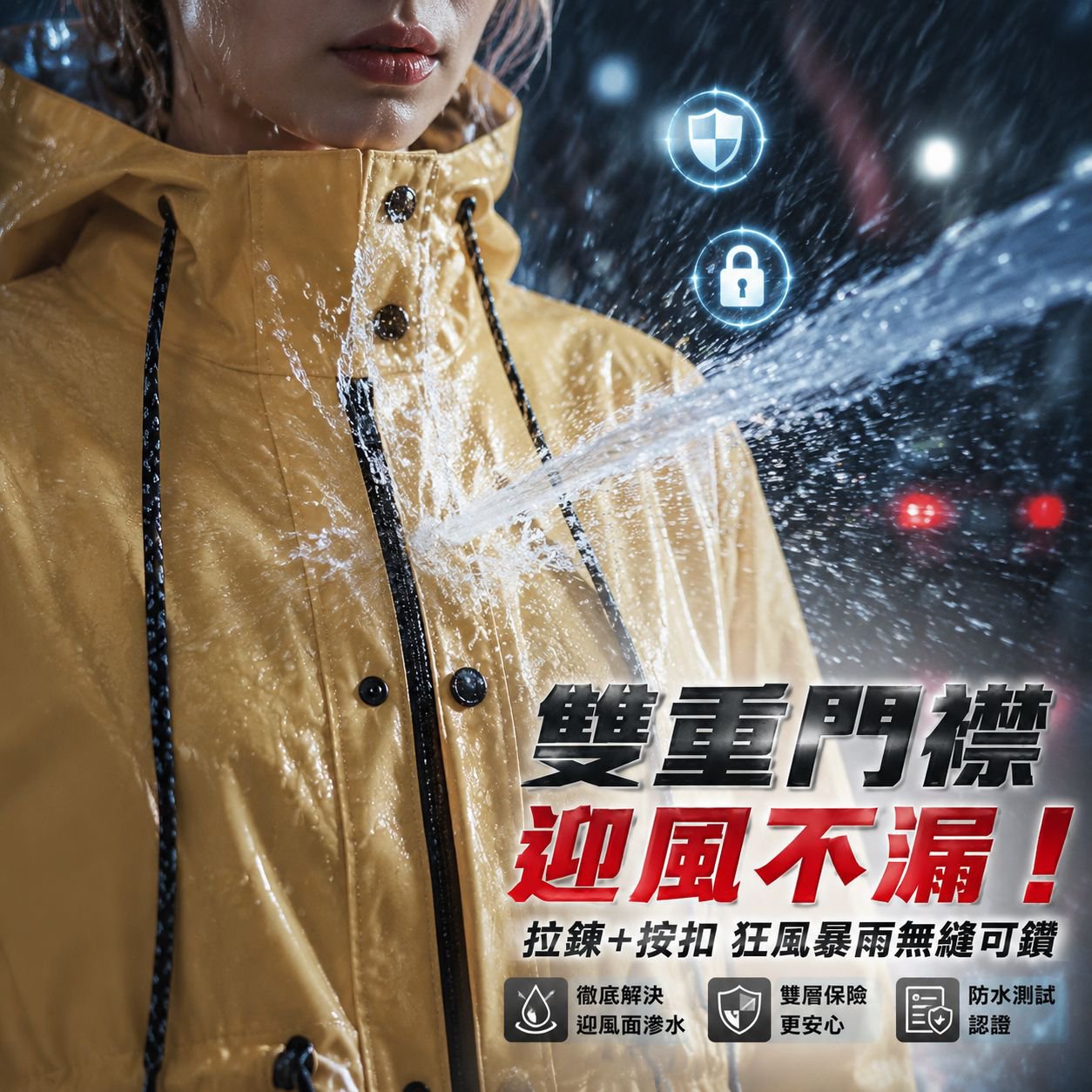 長款防暴雨電動自行車騎行雨衣成人男女單人外穿全身保護