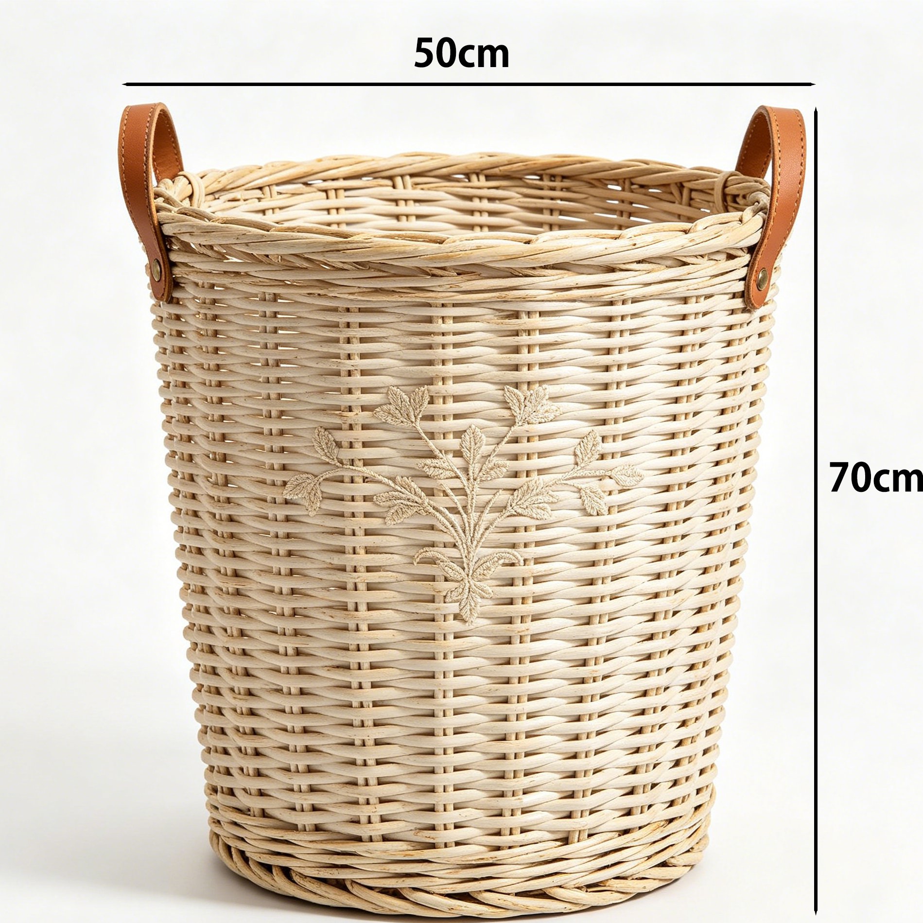 Panier à linge solide avec poignées