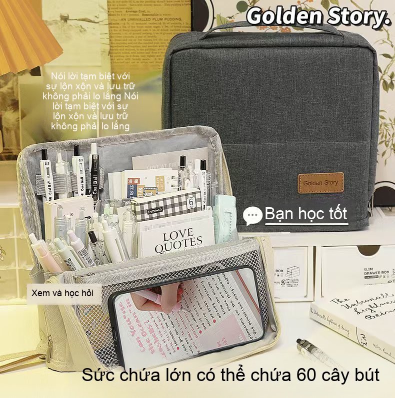 Hộp đựng bút chì và túi đựng đồ không thể thiếu khi bắt đầu năm học mới
