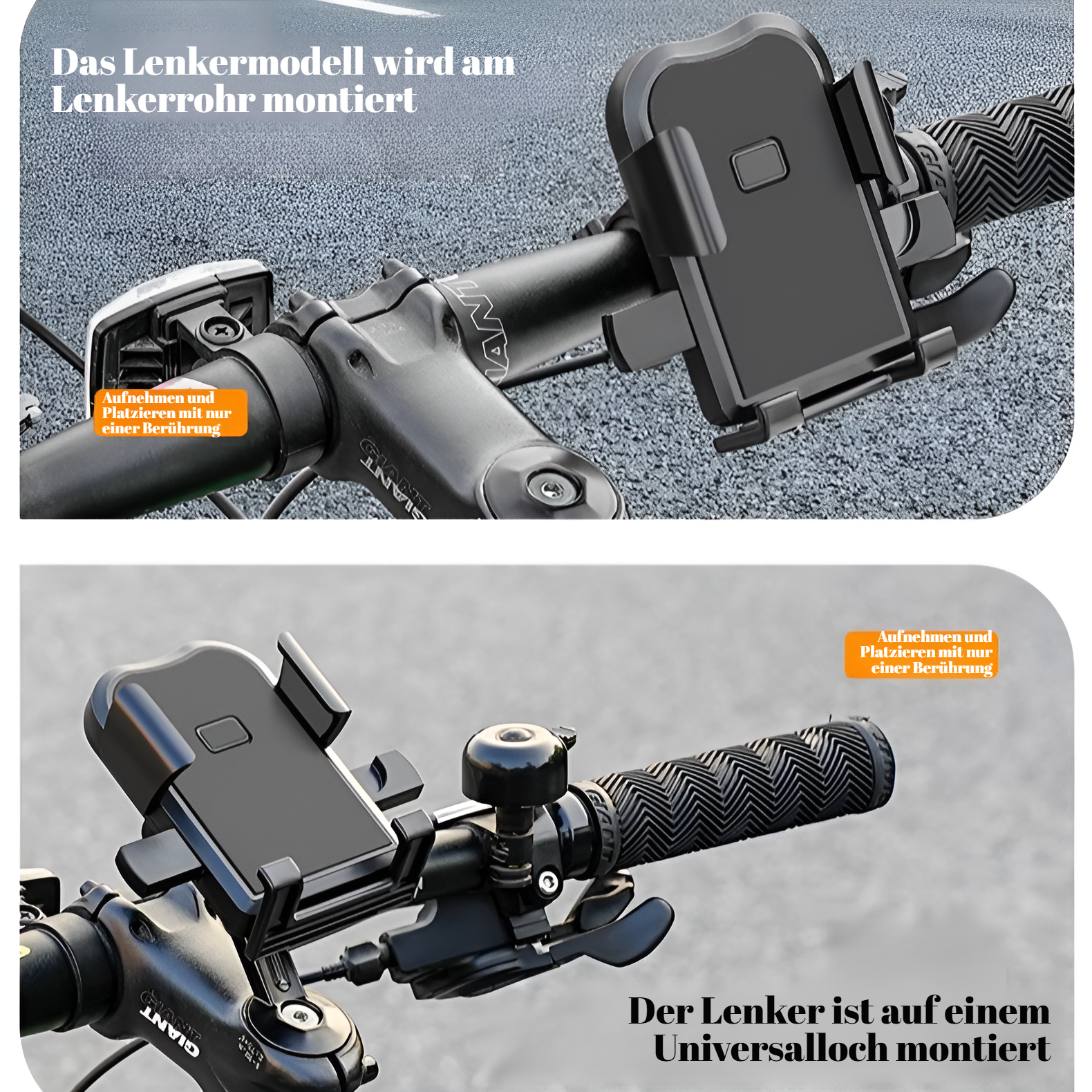 Stoßfeste Fahrrad-Handyhalterung
