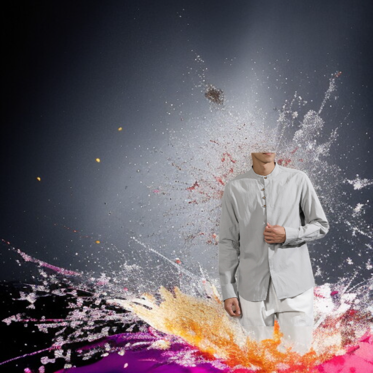 남자 캐주얼 린넨 셔츠 차이나 가을 겨울 셔츠