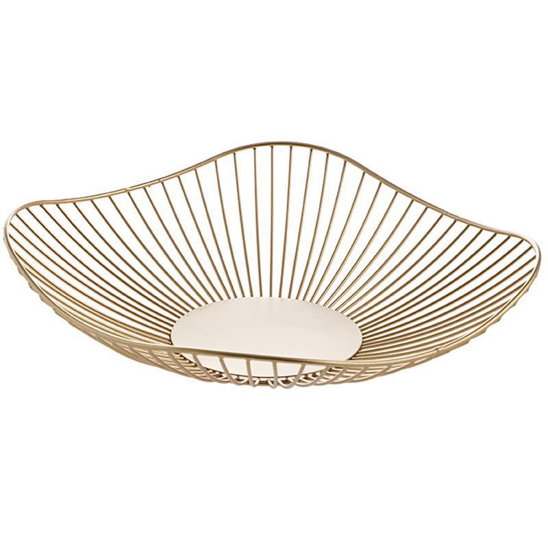 仿蓮葉鐵製水果盤