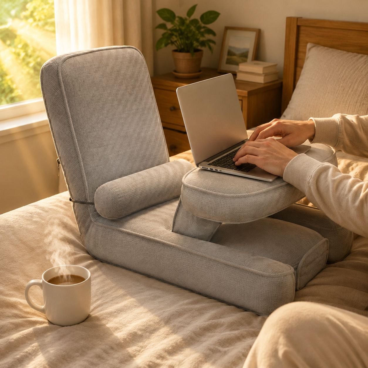 Ergonomic chair bed computer lazy sofa chair bedroom tatami bed backrest chair ergonomic chair bed