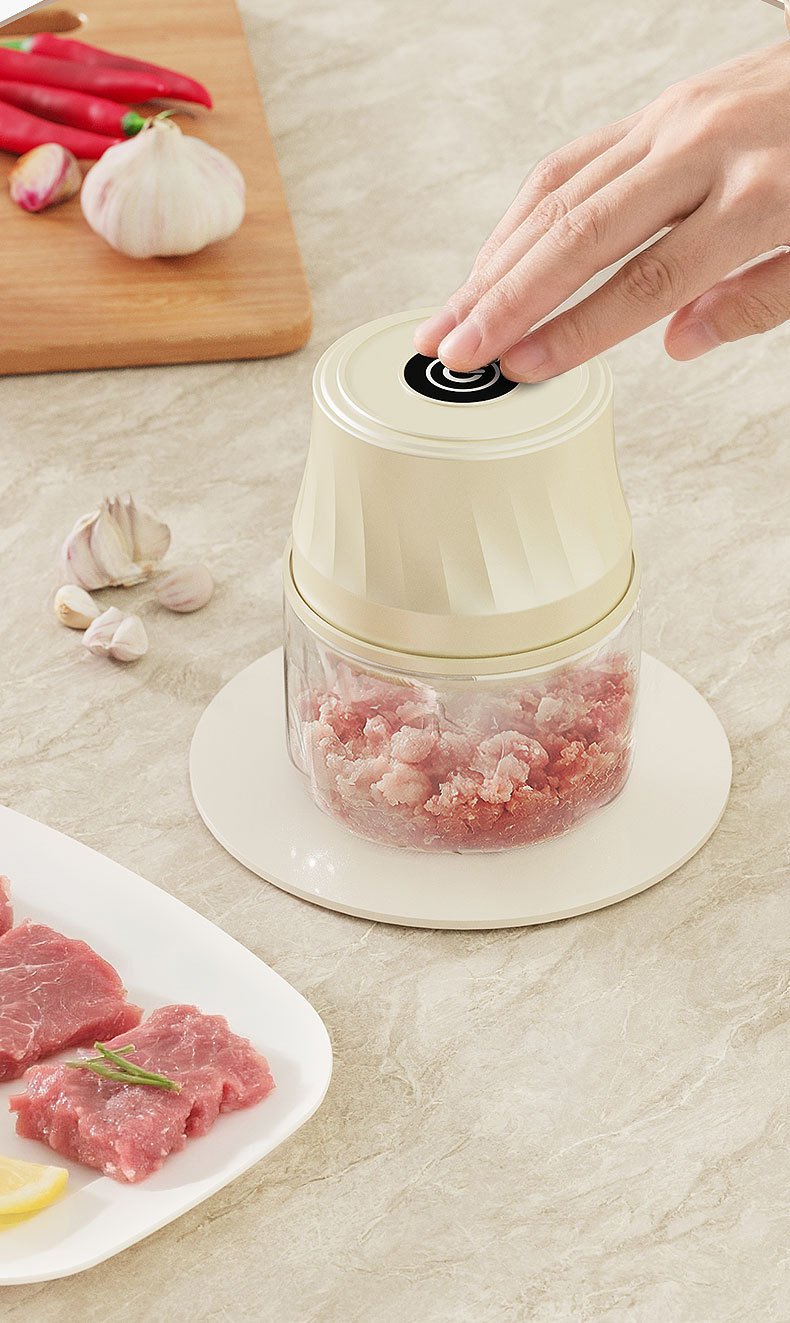 Mini procesador de alimentos eléctrico para triturar ajo
