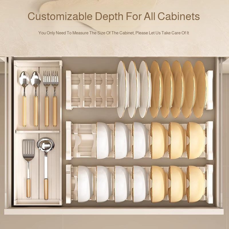 Kitchen drawer divider cabinet dish storage rack bowl and chopsticks plate storage box cutlery dish 