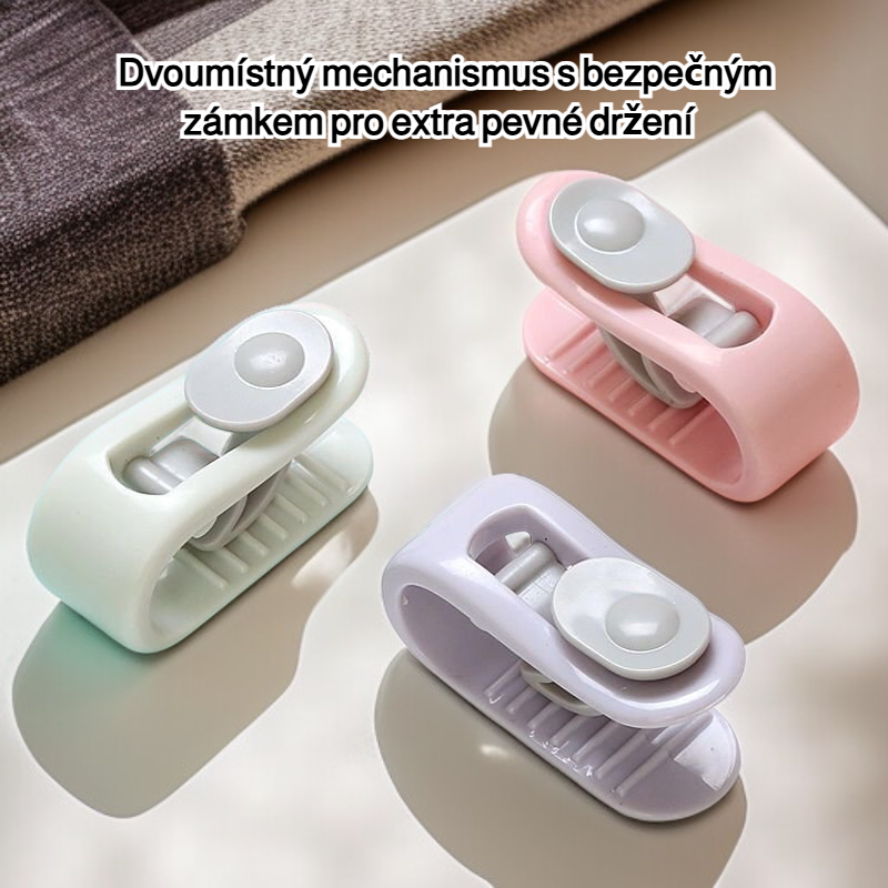 Dvojitý stisk, který zabraňuje stékání prošívané deky, způsobuje artefakt