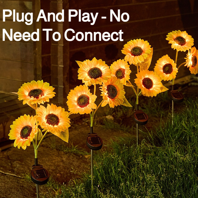 JMY - Outdoor Courtyard Solar Sunflower Lamp