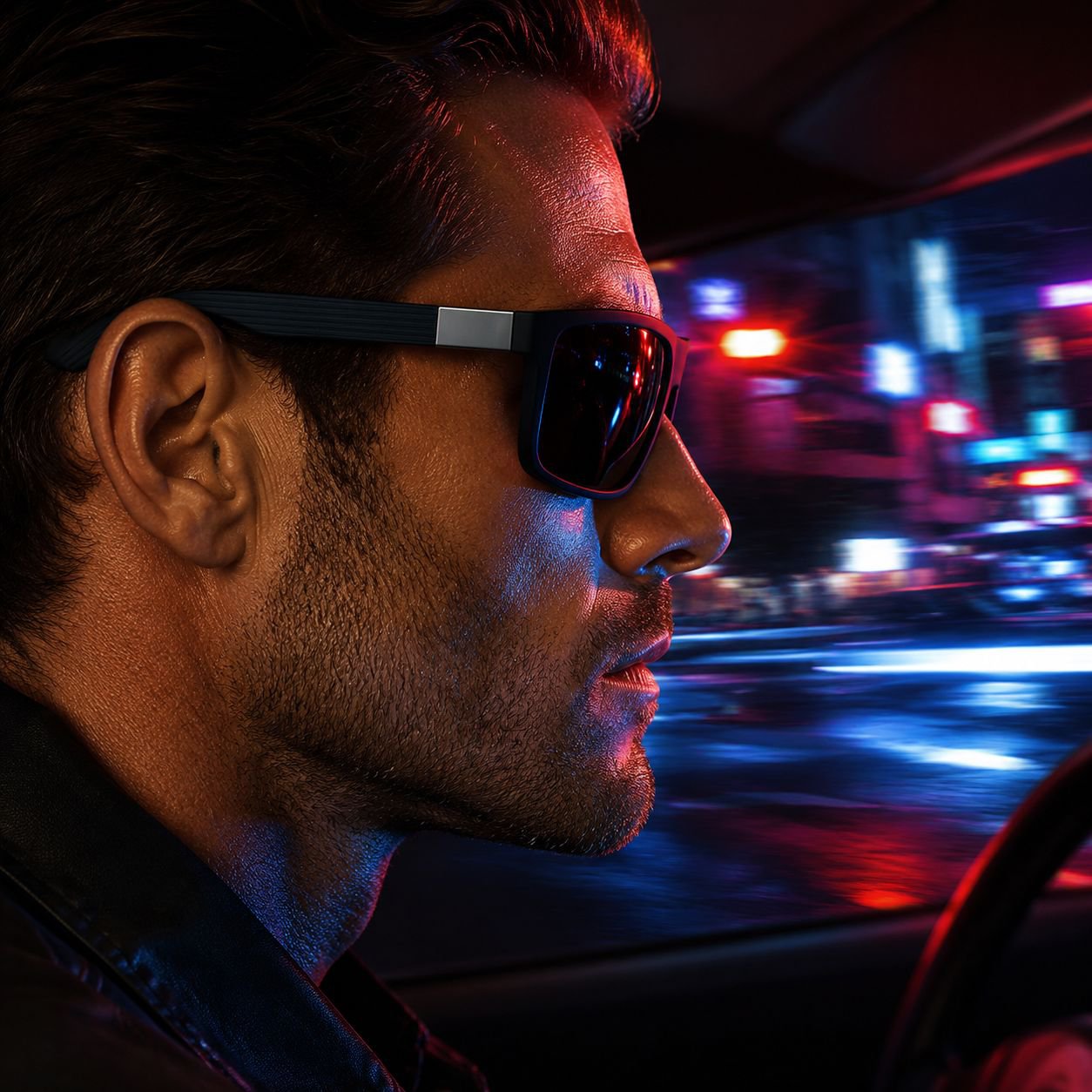 2025 New Men's Retro Polarized Sunglasses Driver's Glasses with UV Protection 8832