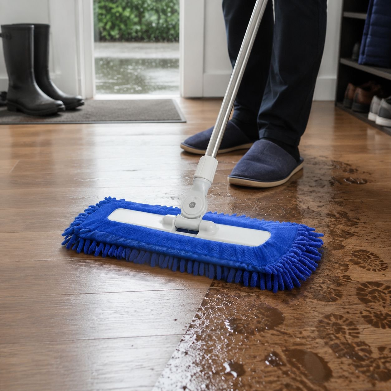 Multi-functional Long Handle Mop for Large Range Cleaning