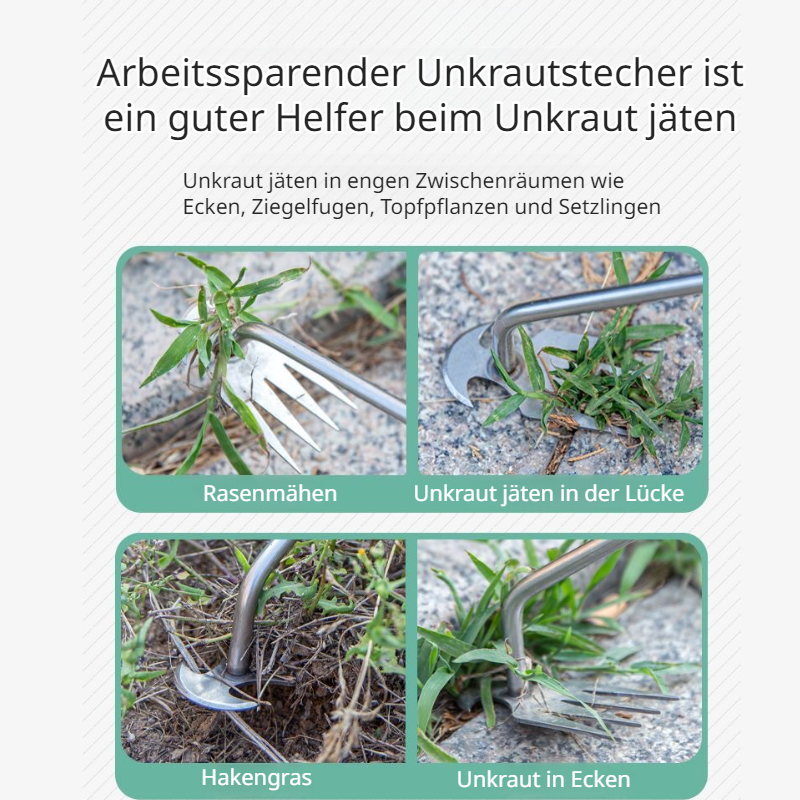 Effizienter Unkrautstecher für gepflegte Beete