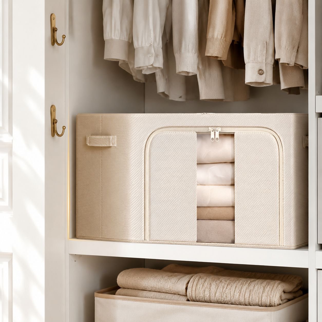 Large Capacity Foldable Wardrobe Storage Box for Home
