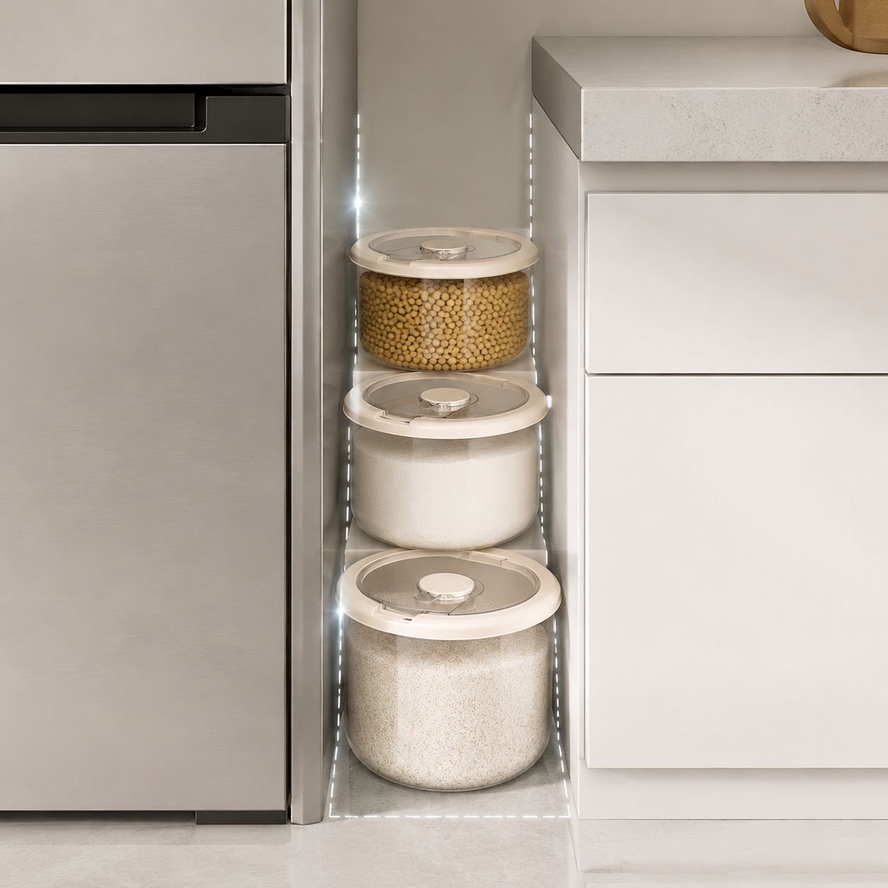 Household Airtight Insect-Proof Moisture-Proof Rice and Flour Storage Box