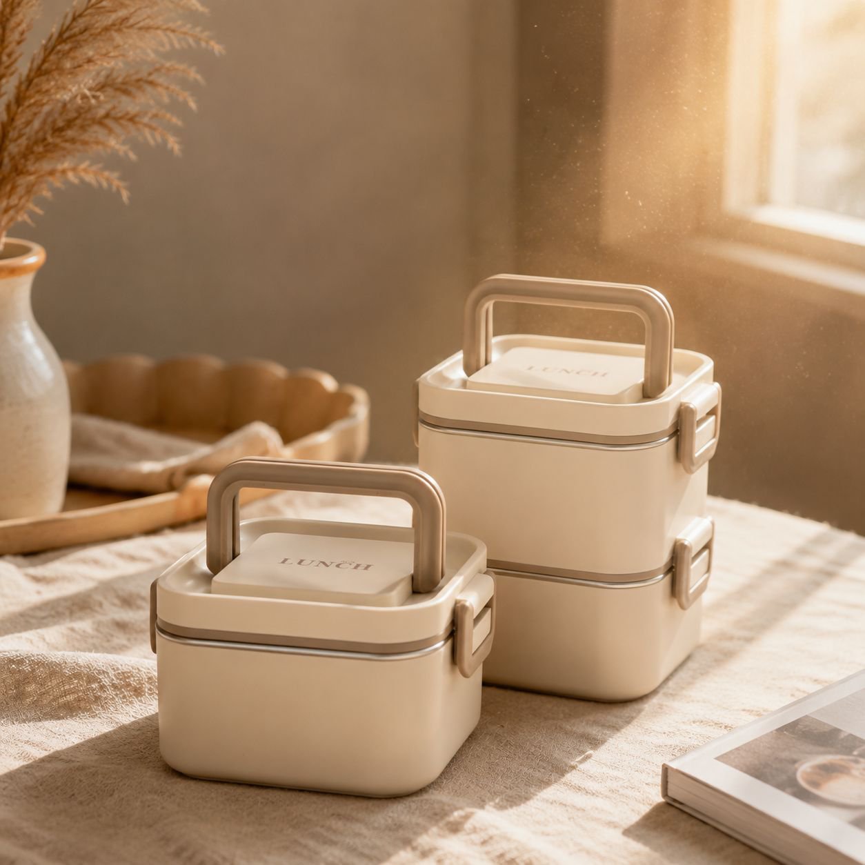 Boîte alimentaire en acier inoxydable pour repas sains