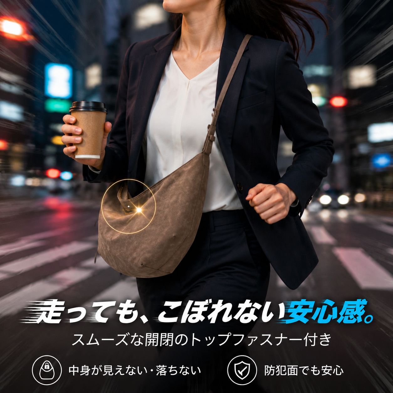 プレミアム大容量ヴィンテージショルダークロスバッグ女性用