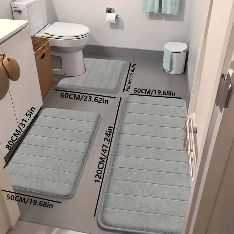 Ensemble de tapis de bain (3 pièces)