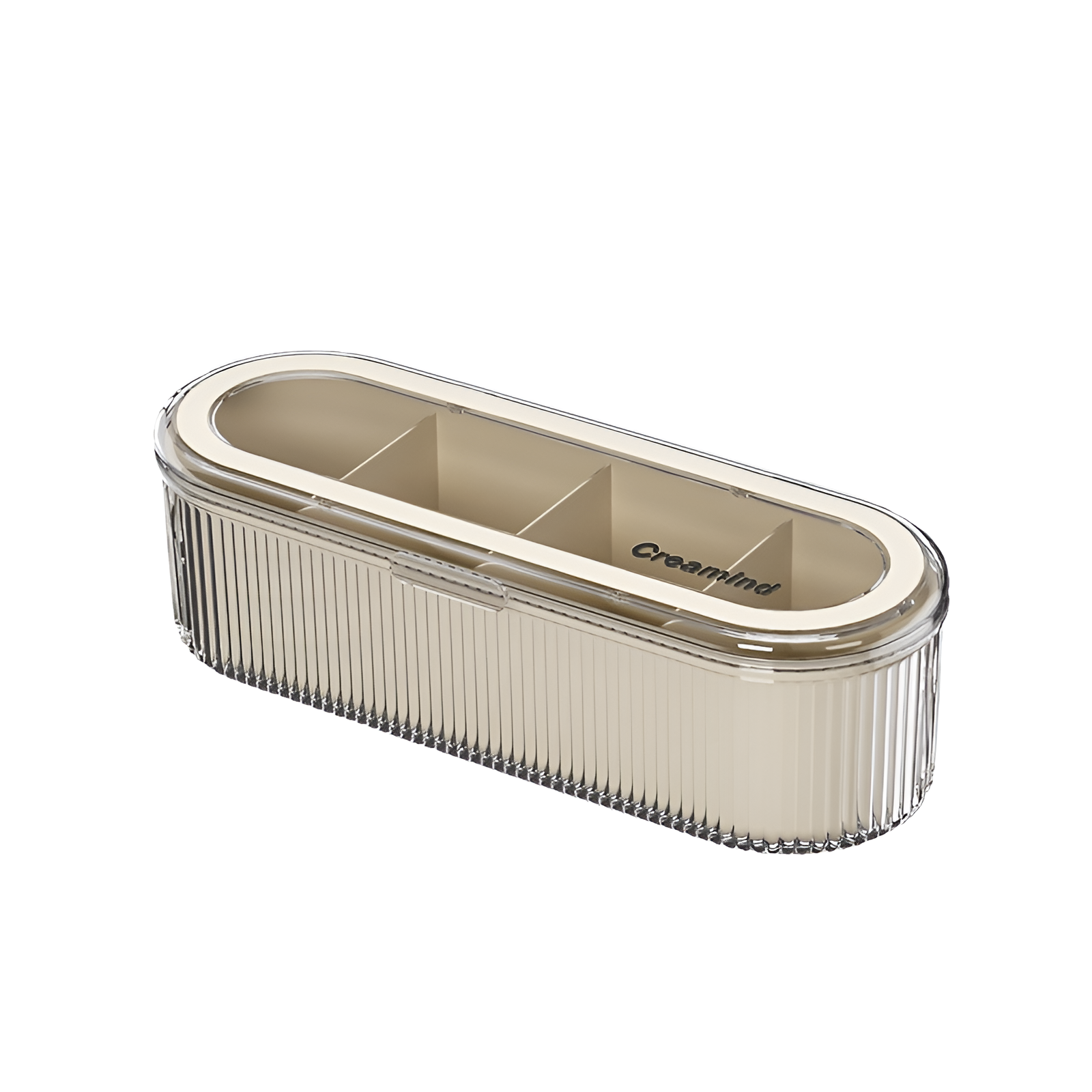 Staubdichte transparente Aufbewahrungsbox mit Deckel für Make-up-Pinsel