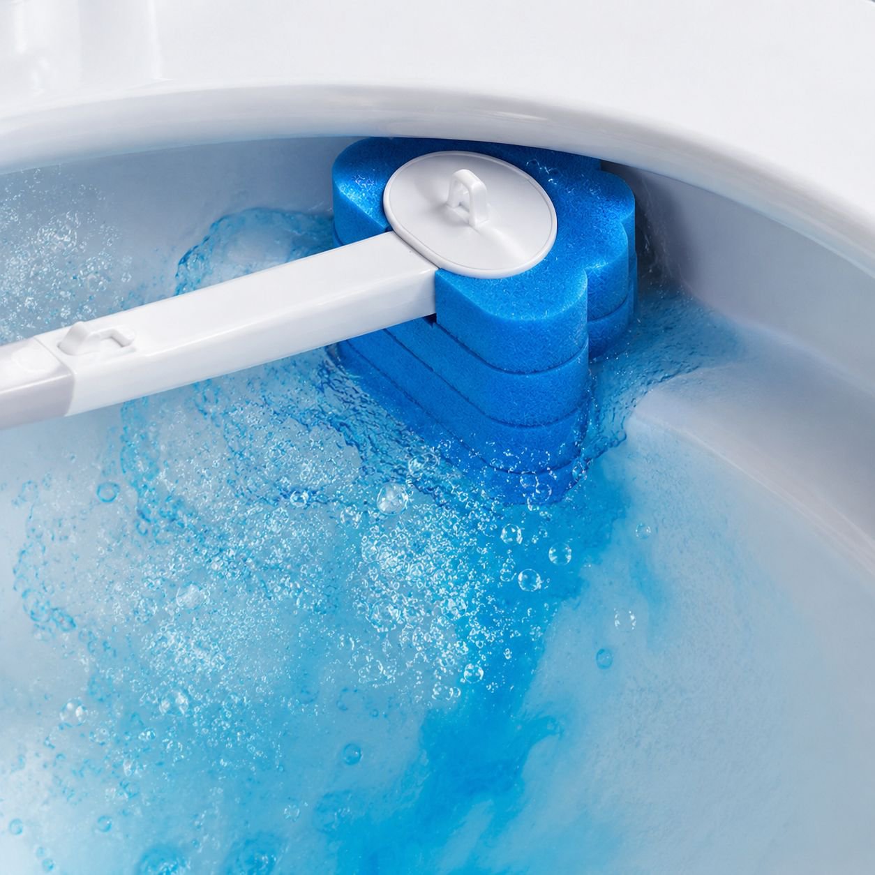 Toilet Brush with Automatic Flip Lid Design