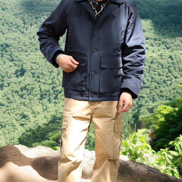 厚手フライト服の裏地と素材説明画像