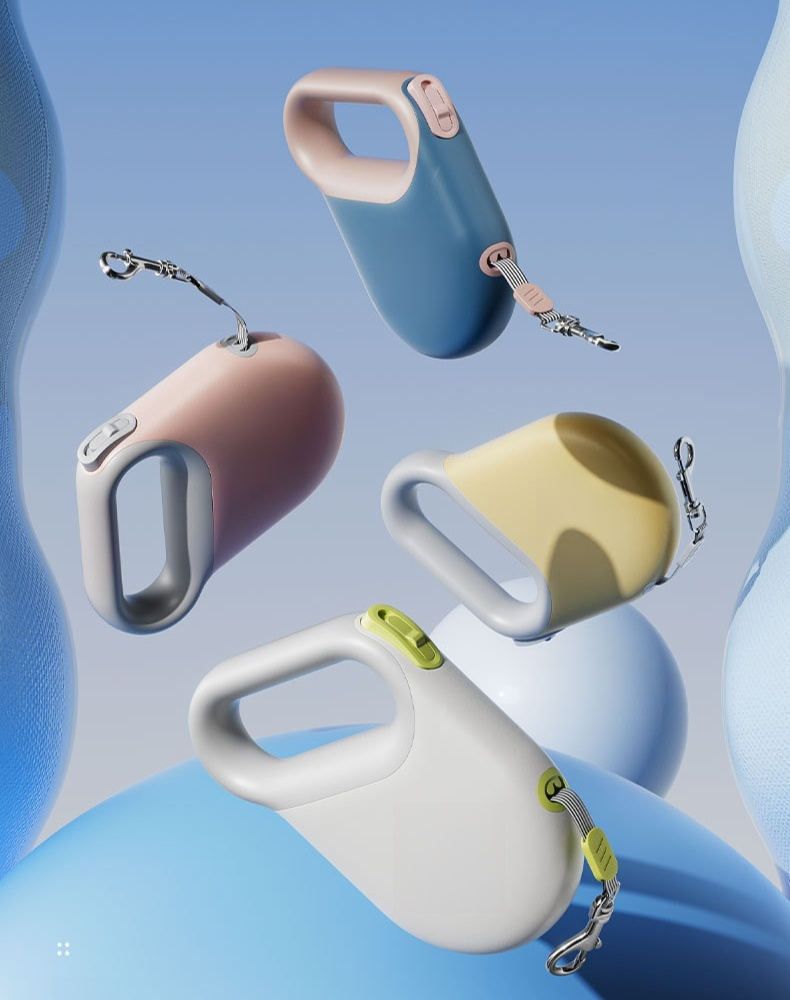 반사되는 강아지 자동 안전 리드줄